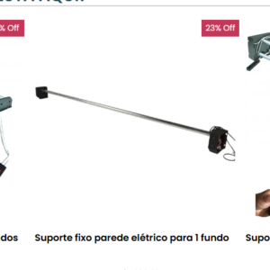 Suporte fixo de parede CHROMAKEY ELETRICO AUTOMATIZADO